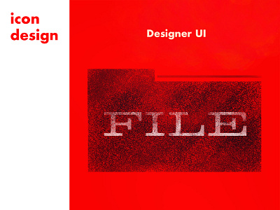 UI Design / File Icon interface design mid century modern ui design