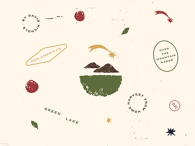 Eight Row brand design brand identity branding chef eight row food gourmet illustration illustration art mexico mountains nature restaurant restaurant branding seal design seattle toro pinto