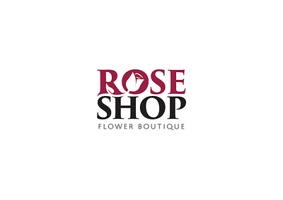 ROSE SHOP branding design graphic design illustration logo negative space logo