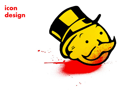 Decap capitalism icon design illustraion satire