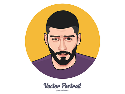 Vector Portrait artwork avatar carachter cartoon digitalart draw illustration portrait vector vexel