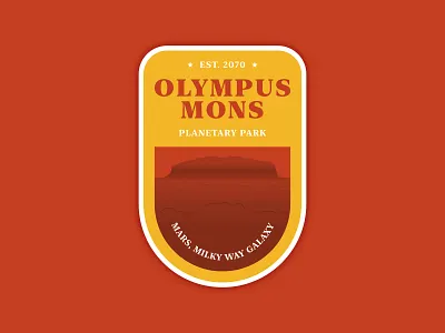 Daily Logo Challenge #20 - National Park Logo affinitydesigner badge branding daily logo challenge dailylogochallenge design dlc logo logo challenge logochallenge mars national park outer space vector