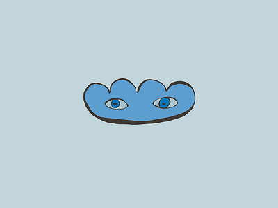 Cloud with eyes book childrens book cloud illustraion