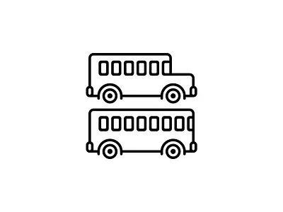 Skoolie Icon icon illustration outline icon skoolie