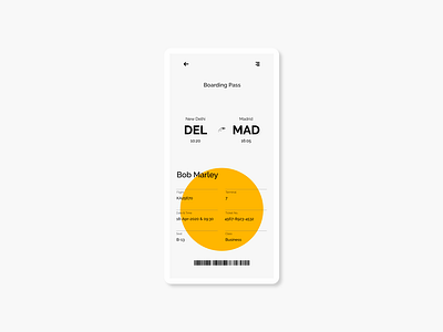 Boarding Pass 100daysofui adobexd dailyui design ui