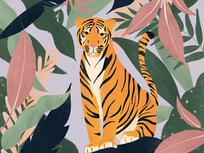 Tiger Illustration design digital illustration illustration procreate procreateapp