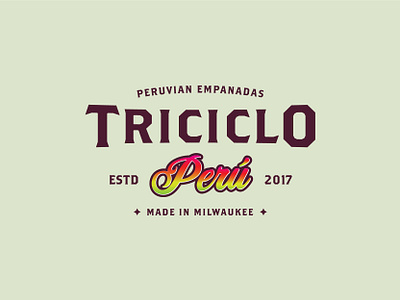 Triciclo Peru branding design illustrator logo typography vector