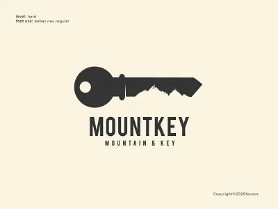 Mountkey Logo Concept branding design illustration key keys logo logo logo concept logo creation logo design logo designer logo idea logo inspirations logos mountain mountain logo negative space negative space logo vector
