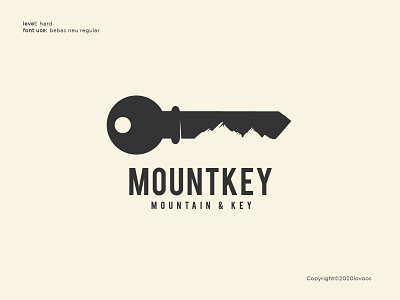 Mountkey Logo Concept branding design illustration key keys logo logo logo concept logo creation logo design logo designer logo idea logo inspirations logos mountain mountain logo negative space negative space logo vector