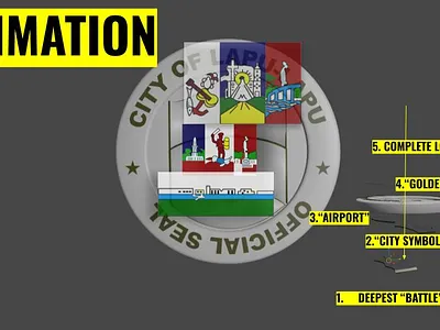 animated 3d logo of LapuLapu City 3d logo