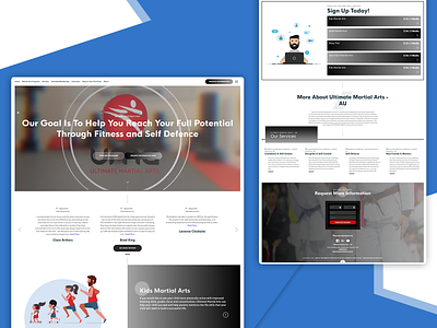 Fitness Web Layout fitness design flat design homepage design illustration latest design latest trend latest ui trending design ui design web template website design