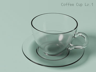 Level1 Coffee Cup 3dcg blender blender3dart blenderguru illustration