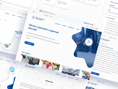 E-GOV Development Center | Web Design background branding design icon page product design typography ui uiux ux visual design web