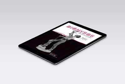 DIÓNYSOS. Digital Magazine. cava cover artwork cover design design digital digitalart dionysos dribbble ebook graphicdesign ipad magazine design museum penedes photography vilafranca wine wine bottle