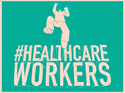 Healthcare workers art character character design design healthcare healthcareworkers illustration nurse photoshop procreate staysafe