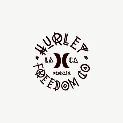 Hand drawn freedom font badge branding handlettering illustration logo patch skateboarding surf typographic logo typography