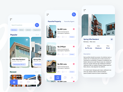 Property app apartment app design home marketing minimalism mobile property rental residence ui uiux