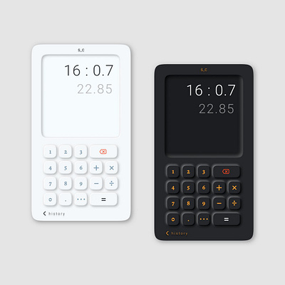 DailyUi 004_2 004 appdesign blackandwhite calculator dailyui dailyux design ui design ui ux uxdesign