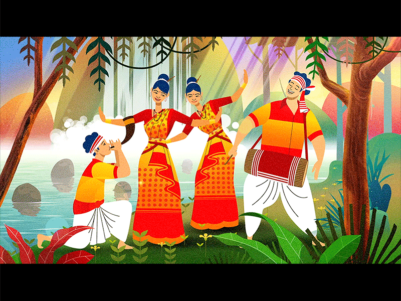 BIHU animation art character design colourful concept art drawing illustration mood photoshop sketch