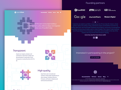 Website Design OpenTitan animation css svg webdesign