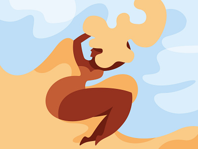 Quarantine dream adobe illustrator beach daydream design dream flat graphic design graphic designer illustration inspiration minimalism quarantine sea woman woman illustration