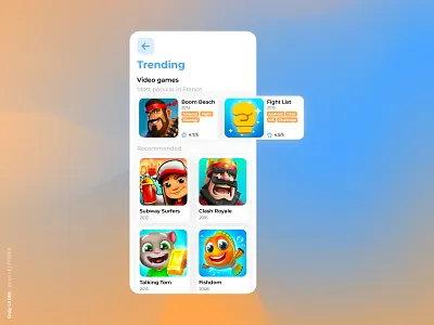 Daily UI 069 - Trending 069 daily daily 100 challenge dailyui dailyui 069 dailyuichallenge design trending games ui uidesign uiux userinterface uxdesign webdesigner
