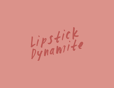 Lipstick Dynamite - Logo band branding designer illustrator logo logo design logo designer logodesign logotype typography