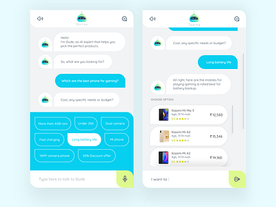 Chatbot UI Design design icon illustrator minmal ui