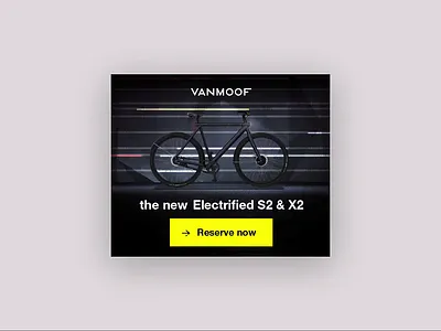 VanMoof adveristing animation banner ad bicycle ebike electric bike greensock html5 social media vanmoof