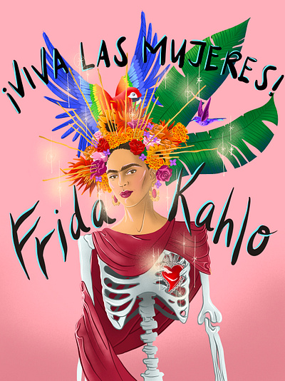 Viva Las Mujeres fridakahlo illustration women women empowerment womens history month womensday