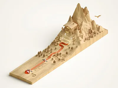 Thermowoods cgi climate digital environmental folioart illustration jvg landscape nature studio