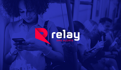 Relay SMS Alerts Logo branding logo