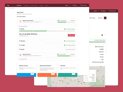 INQ | Enterprise Network Management Platform cards dashboard ui dropdown inq interface matters lists map navigation popup product design sketch sketchapp syncom ui ux uxdesign