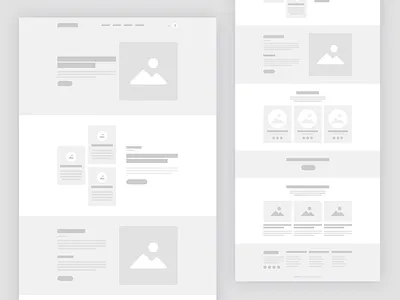 Tech Agency Website Wireframe agency agency landing page design landingpage modern uidesign uxdesign web template website template wireframe wireframe design wireframing