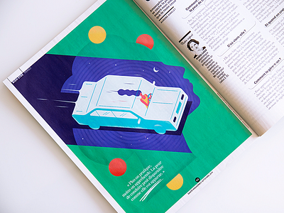 Illustration for Sante magazine design editorial graphic illustration isometric magazine print psychology texture vector woman