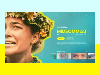 Movie App Concept design movie streaming service ui web