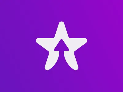 Flair logo concept app app icon arrow bold brand identity branding friendly logo logo design minimal negative space promotion star tech
