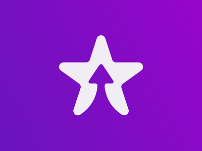Flair logo concept app app icon arrow bold brand identity branding friendly logo logo design minimal negative space promotion star tech