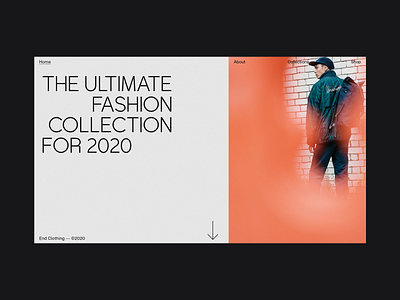 End. Digital Editorial - Home clean design digital editorial editorial fashion fashion site layout minimalism typography ui user experience user interface ux web design website