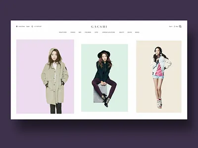 Fashion Website UI dailyui design fashion graphic interaction page ui uidesign ux uxdesign webpage website
