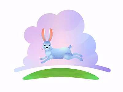 Hare animals farm hare illustraion vector