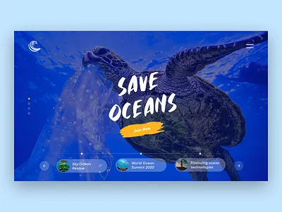 Save Oceans NGO Design Concept aquarium daily ui design header header design imageslider landing page logo mobile print product design sketchapp slider typography ui ui design user interface ux web design