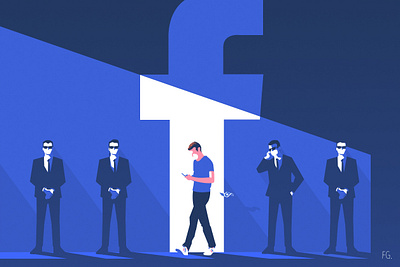 Zuckerberg Security artwork business ciber security data digital illustration digitalart editorial illustration illustrator money pop art protection security