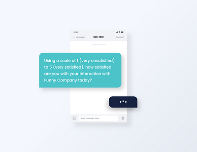 SMS Survey Illustration illustration messaging mobile sketchapp sms survey texting