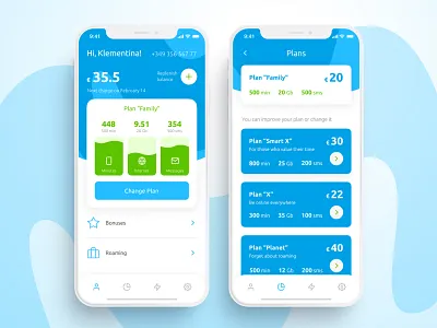 Movistar App Design Concept app bhsad design iambritankastudent mad6 mad666 mobile mobile app mobile app design mobile operator movistar