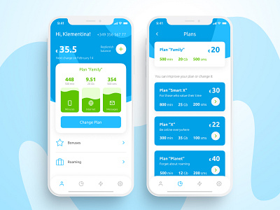 Movistar App Design Concept app bhsad design iambritankastudent mad6 mad666 mobile mobile app mobile app design mobile operator movistar