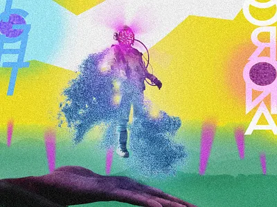 fight corona art astronaut branding color corona virus cover creative design digital arts digital illustration digitalart flight illustration photoshop poster space web