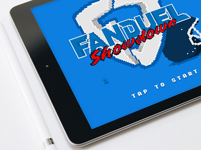 FanDuel lite - pixel game - splash screen arcade branding fantasy sports game games gamify illustration interface ipad logo logo design nfl pixel art product design sports start tablet ui ux ux design