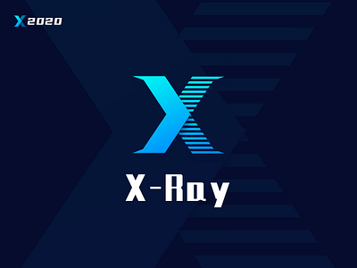 X-Ray 2d app blue branding design icon illustration logo medical typography ui 插图 设计