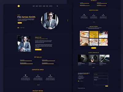 Personal Portfolio Website UI design designinspiration landing page personal portfolio ui ui ux ui design ui designer ui designs uiinspirations uiux user experience design user interface design user interface designer web design web developer web development web ui website website concept website design